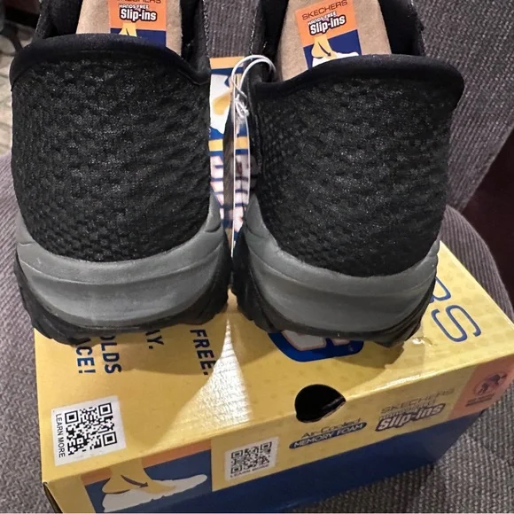 STEEl TOE Skechers Black Slip-On Shoes‎ Mens Sizes 7, 9, 11.5,13 NEW in Box